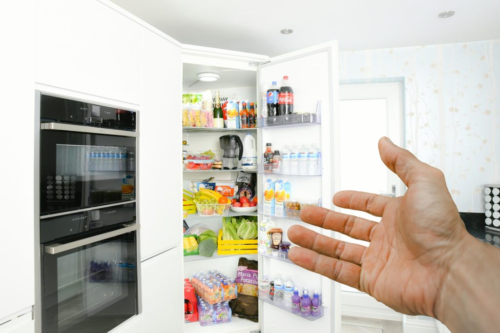 opening fridgerator
